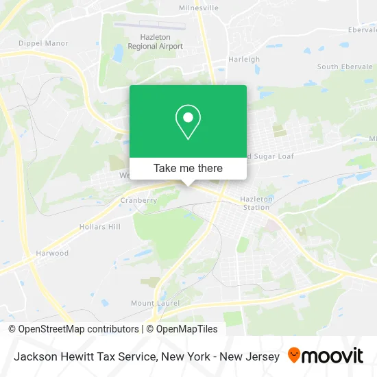 Jackson Hewitt Tax Service map