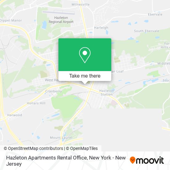 Hazleton Apartments Rental Office map