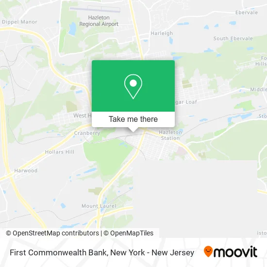 First Commonwealth Bank map