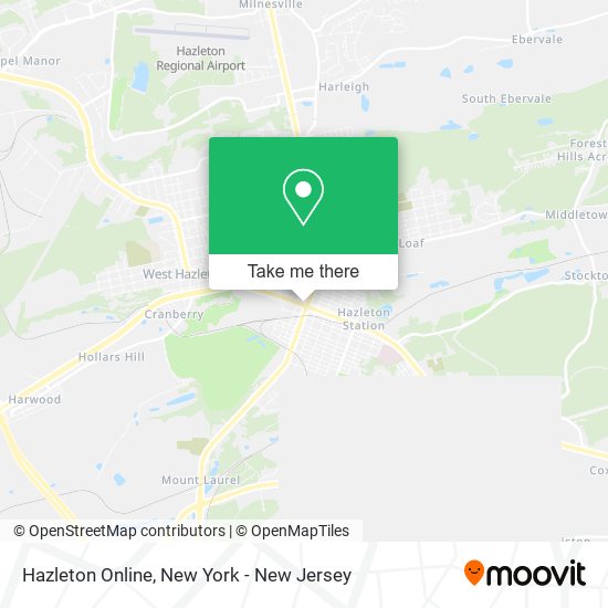 Mapa de Hazleton Online
