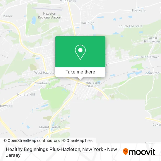 Healthy Beginnings Plus-Hazleton map