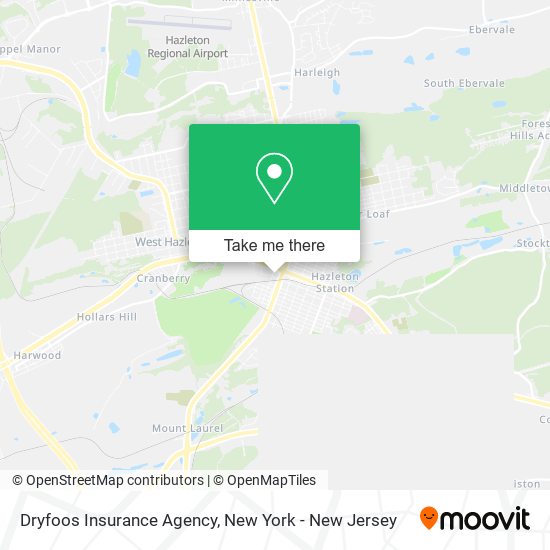 Mapa de Dryfoos Insurance Agency