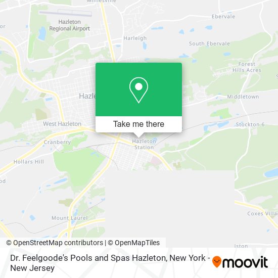 Mapa de Dr. Feelgoode's Pools and Spas Hazleton