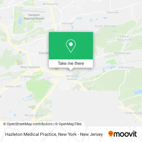 Hazleton Medical Practice map