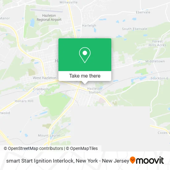 smart Start Ignition Interlock map