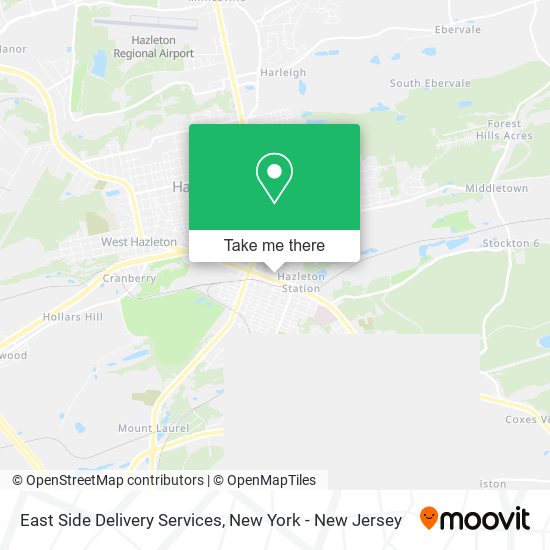 East Side Delivery Services map