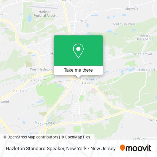 Mapa de Hazleton Standard Speaker