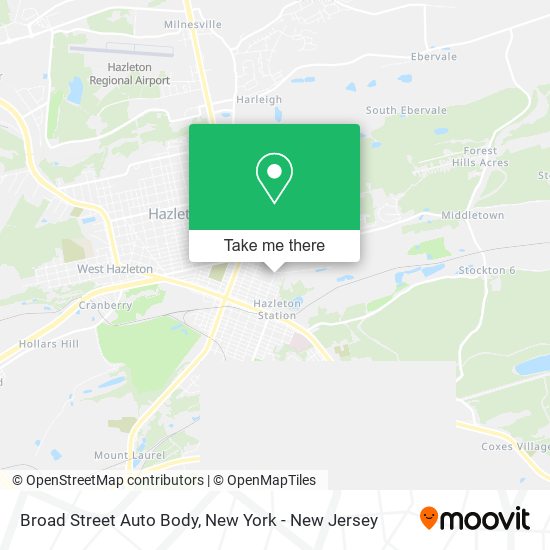 Broad Street Auto Body map