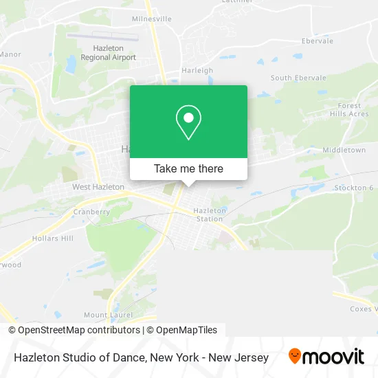 Hazleton Studio of Dance map
