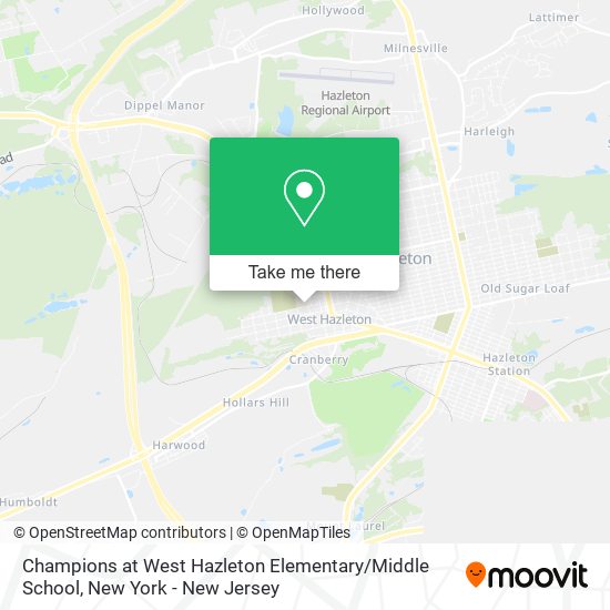 Mapa de Champions at West Hazleton Elementary / Middle School
