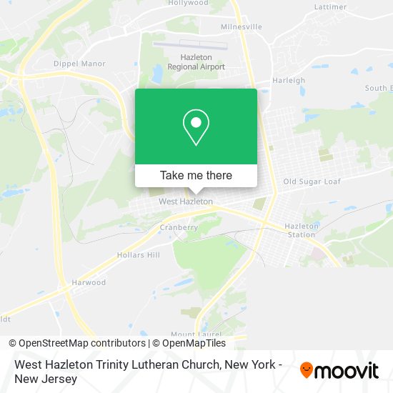 Mapa de West Hazleton Trinity Lutheran Church