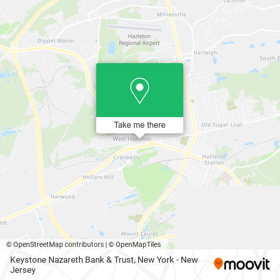Keystone Nazareth Bank & Trust map