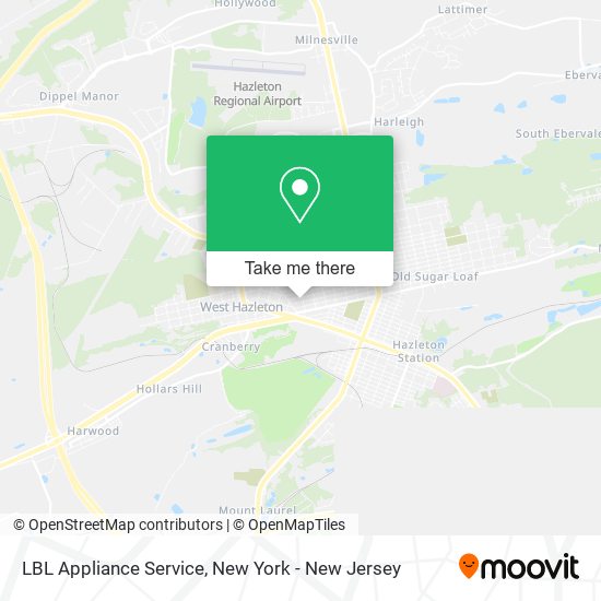 LBL Appliance Service map