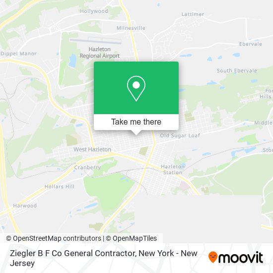 Mapa de Ziegler B F Co General Contractor