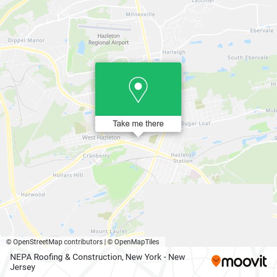 NEPA Roofing & Construction map