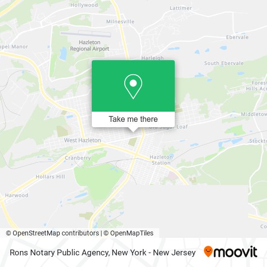 Rons Notary Public Agency map