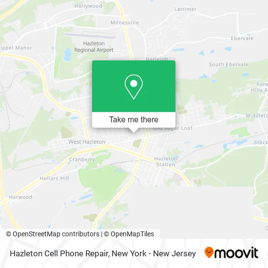 Hazleton Cell Phone Repair map