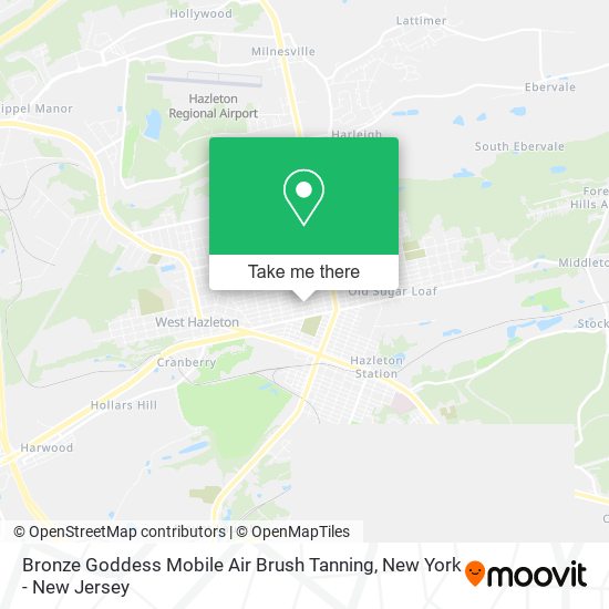 Mapa de Bronze Goddess Mobile Air Brush Tanning