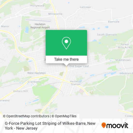 Mapa de G-Force Parking Lot Striping of Wilkes-Barre