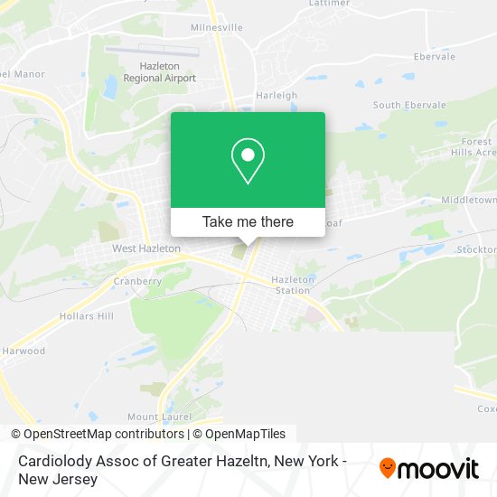 Cardiolody Assoc of Greater Hazeltn map