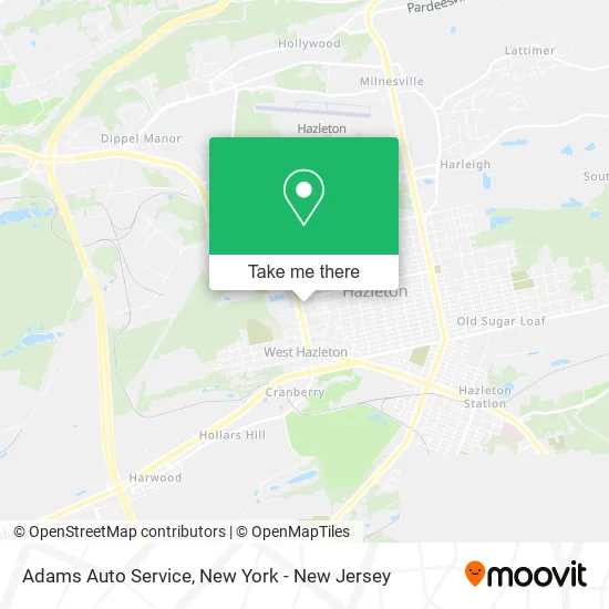 Adams Auto Service map