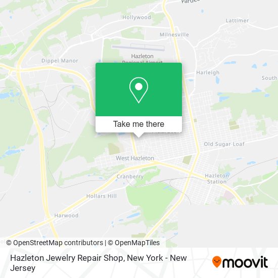 Hazleton Jewelry Repair Shop map
