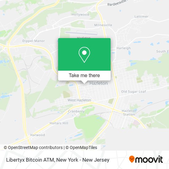 Mapa de Libertyx Bitcoin ATM