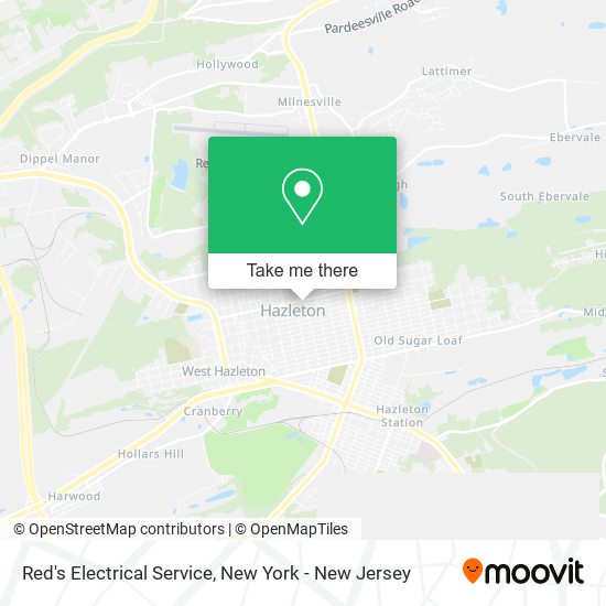 Red's Electrical Service map