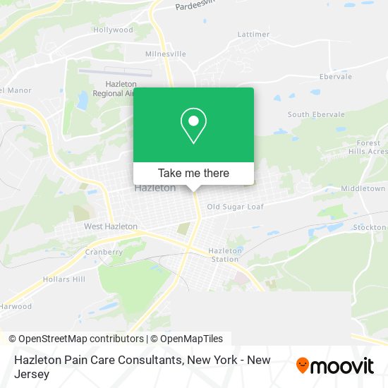 Hazleton Pain Care Consultants map