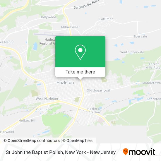 Mapa de St John the Baptist Polish