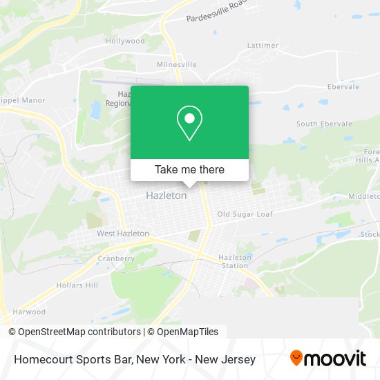 Mapa de Homecourt Sports Bar