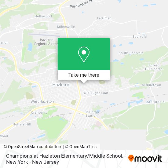 Mapa de Champions at Hazleton Elementary / Middle School