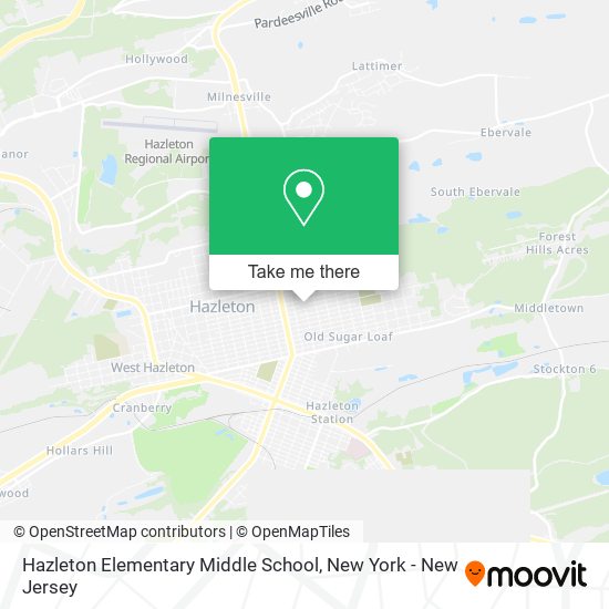 Mapa de Hazleton Elementary Middle School