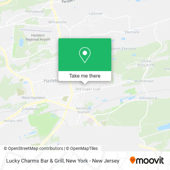 Lucky Charms Bar & Grill map