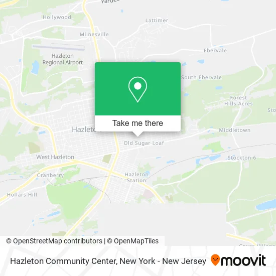 Hazleton Community Center map