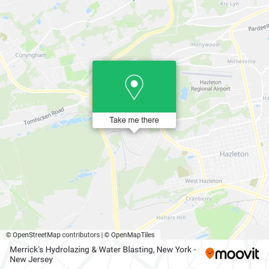Merrick's Hydrolazing & Water Blasting map