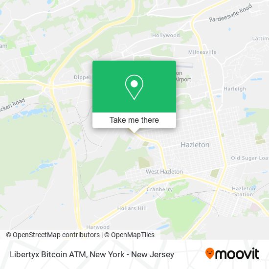 Mapa de Libertyx Bitcoin ATM