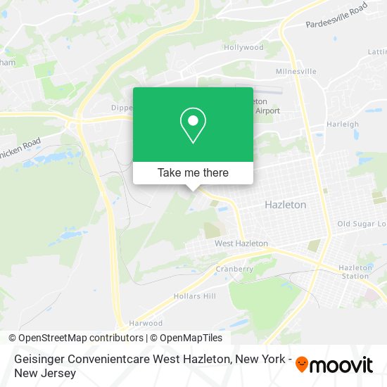 Mapa de Geisinger Convenientcare West Hazleton