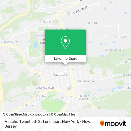 Mapa de Veach's Twentieth St Luncheon