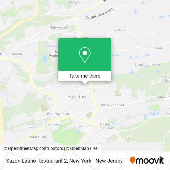Mapa de Sazon Latino Restaurant 2