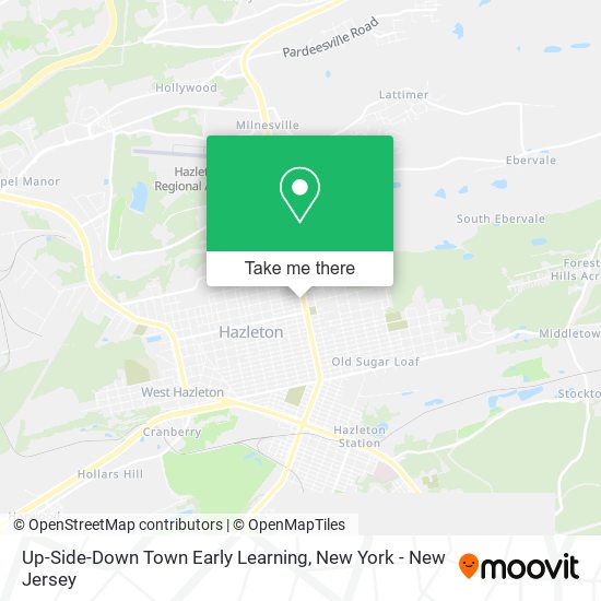 Mapa de Up-Side-Down Town Early Learning