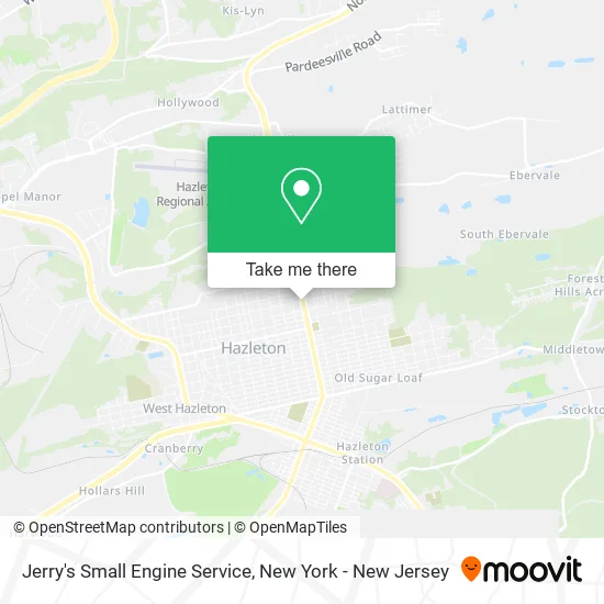 Jerry's Small Engine Service map
