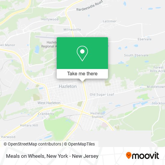 Mapa de Meals on Wheels