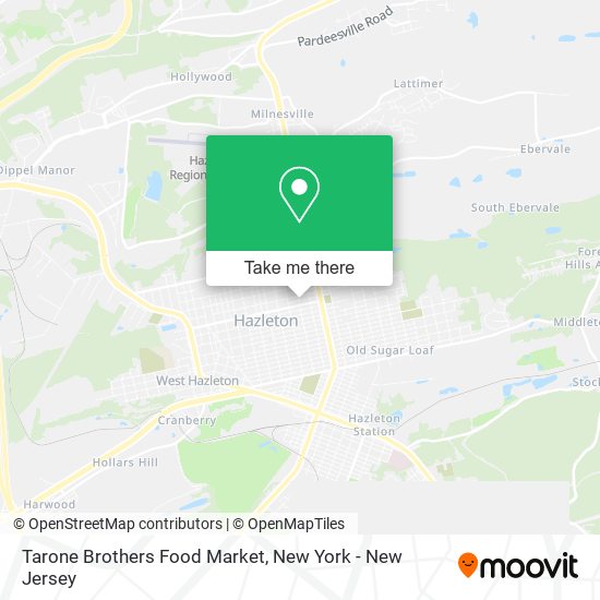 Mapa de Tarone Brothers Food Market