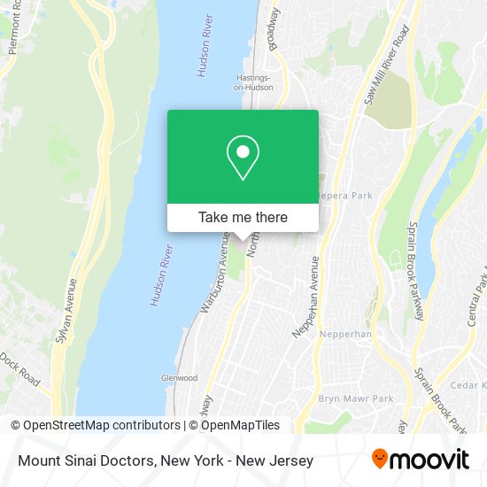 Mount Sinai Doctors map