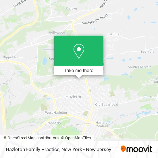 Hazleton Family Practice map