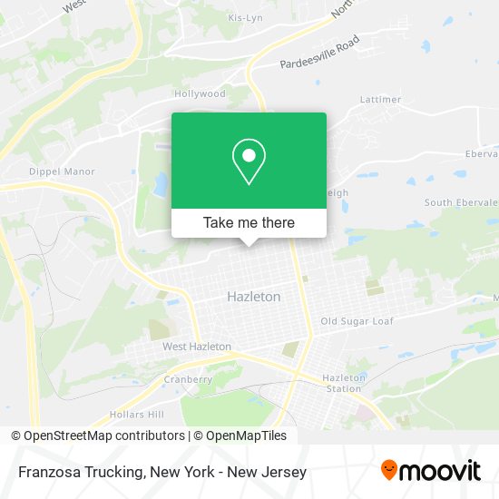 Franzosa Trucking map