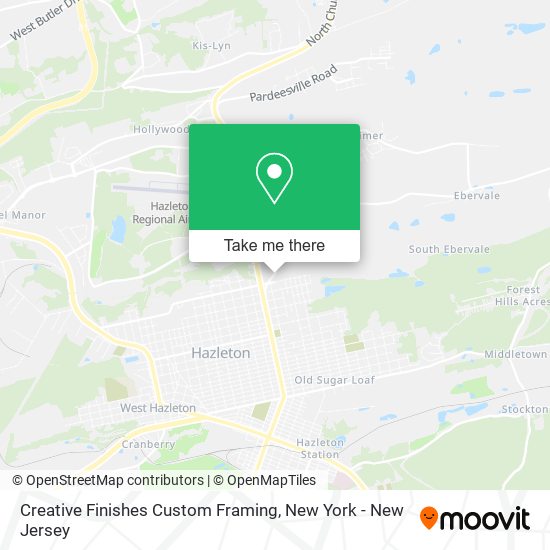 Creative Finishes Custom Framing map