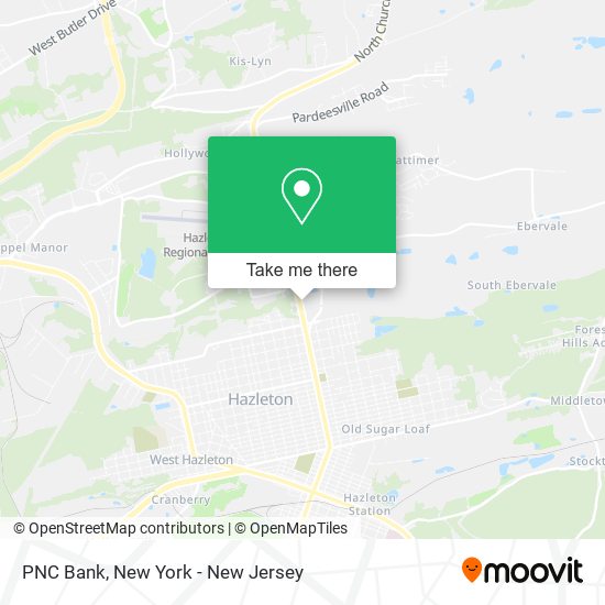 PNC Bank map