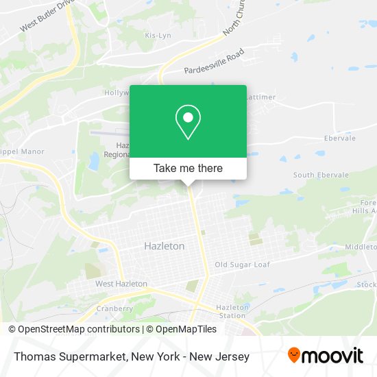 Thomas Supermarket map